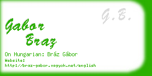 gabor braz business card